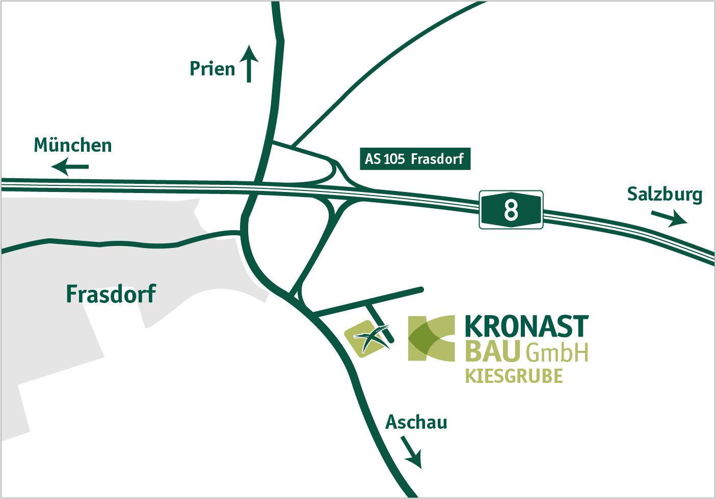 Anfahrt Kiesgrube